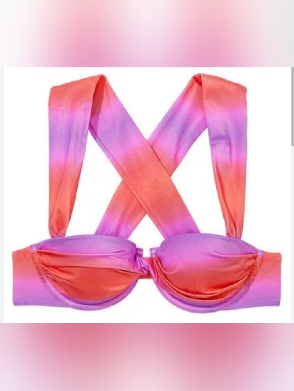 34B 34DD VS Swim Balconette Bikini Top Tropical Island Getaway